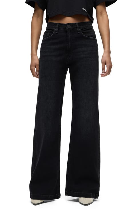 Jodie High Waist Super Wide Leg Jeans (Ghost)