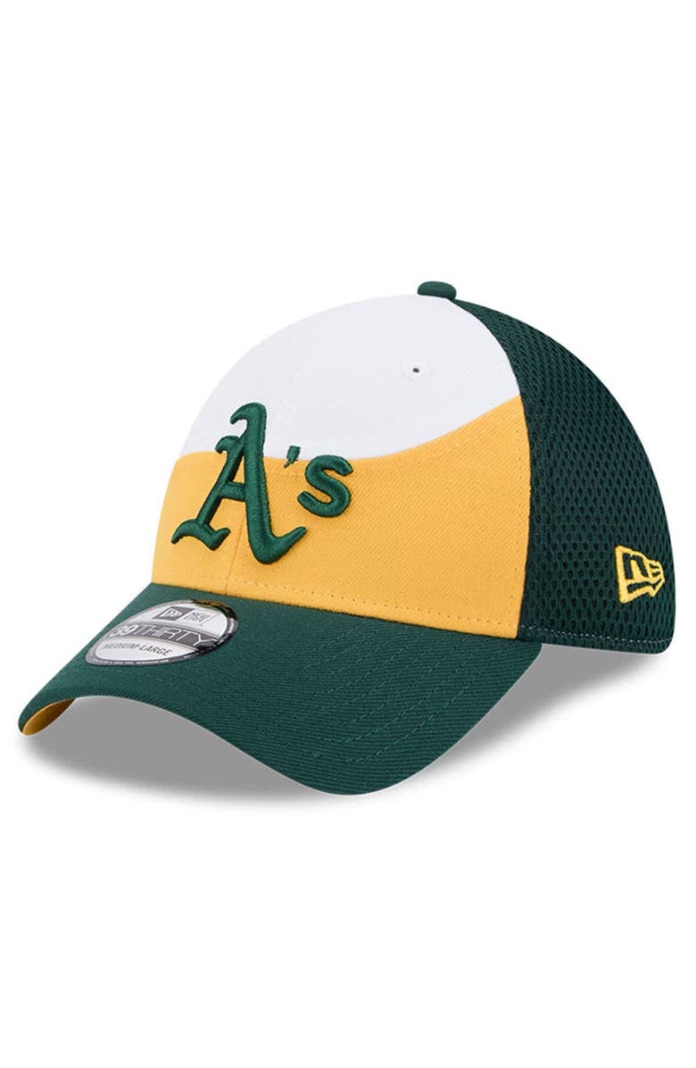 New Era Men's New Era  Gold/Dark Green Athletics 2025 Spring Training 39THIRTY Flex Hat, Main, color, 