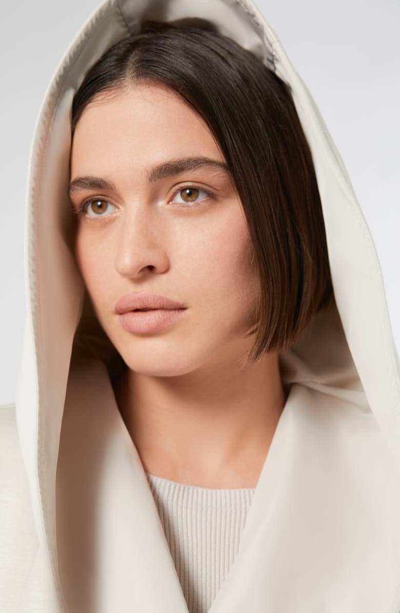 Marina Rinaldi Abbono Hooded Scuba Vest, Alternate, color, Ice