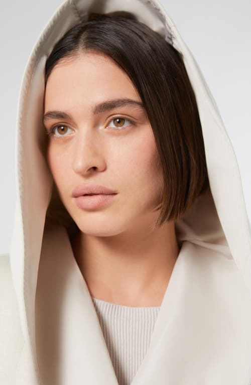 Marina Rinaldi Abbono Hooded Scuba Vest In Neutral