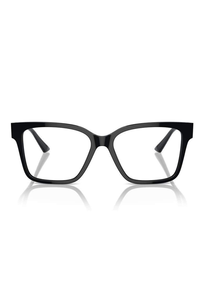 53mm Pillow Optical Glasses, Main, color, BLACK / DEMO LENS