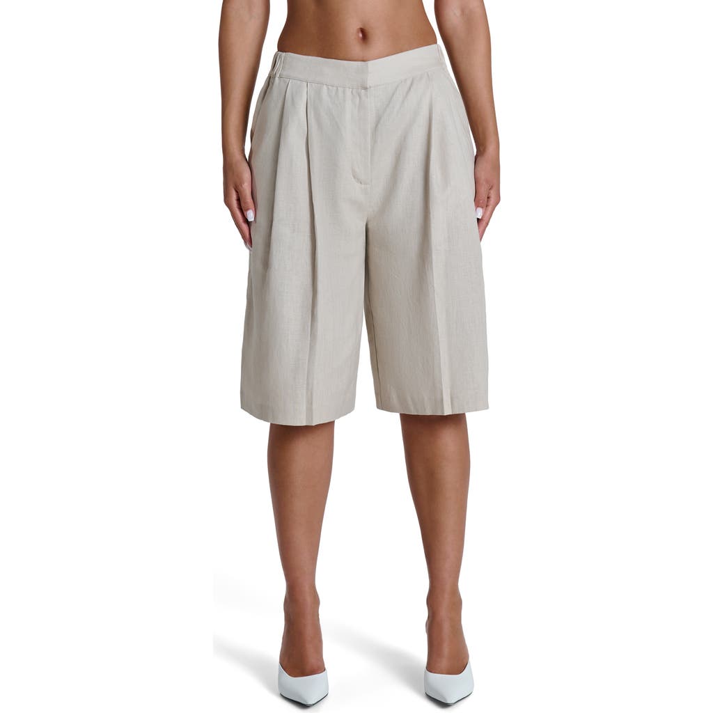 Naked Wardrobe Linen Suiting Shorts