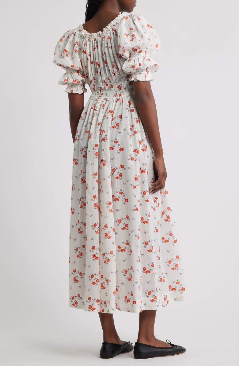 DÔEN Ischia Convertible Midi Dress, Alternate, color, Poppy Field