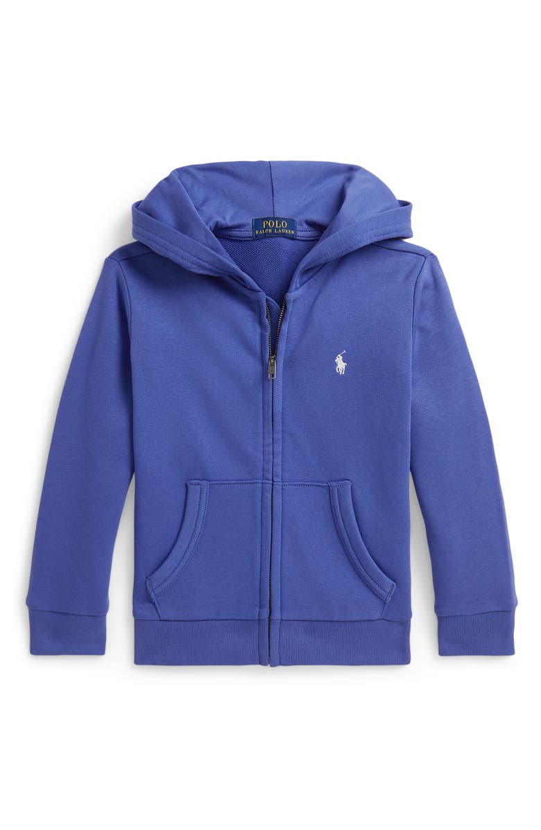 Polo Ralph Lauren Kids' French Terry Zip Hoodie, Main, color, Liberty