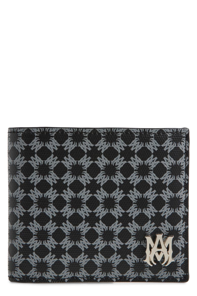 MA Quad Faux Leather Bifold Wallet, Main, color, BLACK