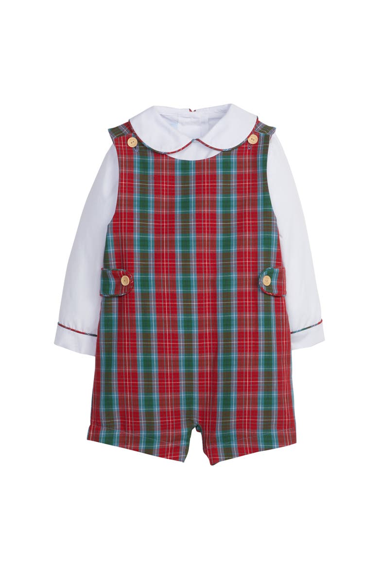 Kids' Vintage Button Tab John John Set, Main, color, Highlands Tartan