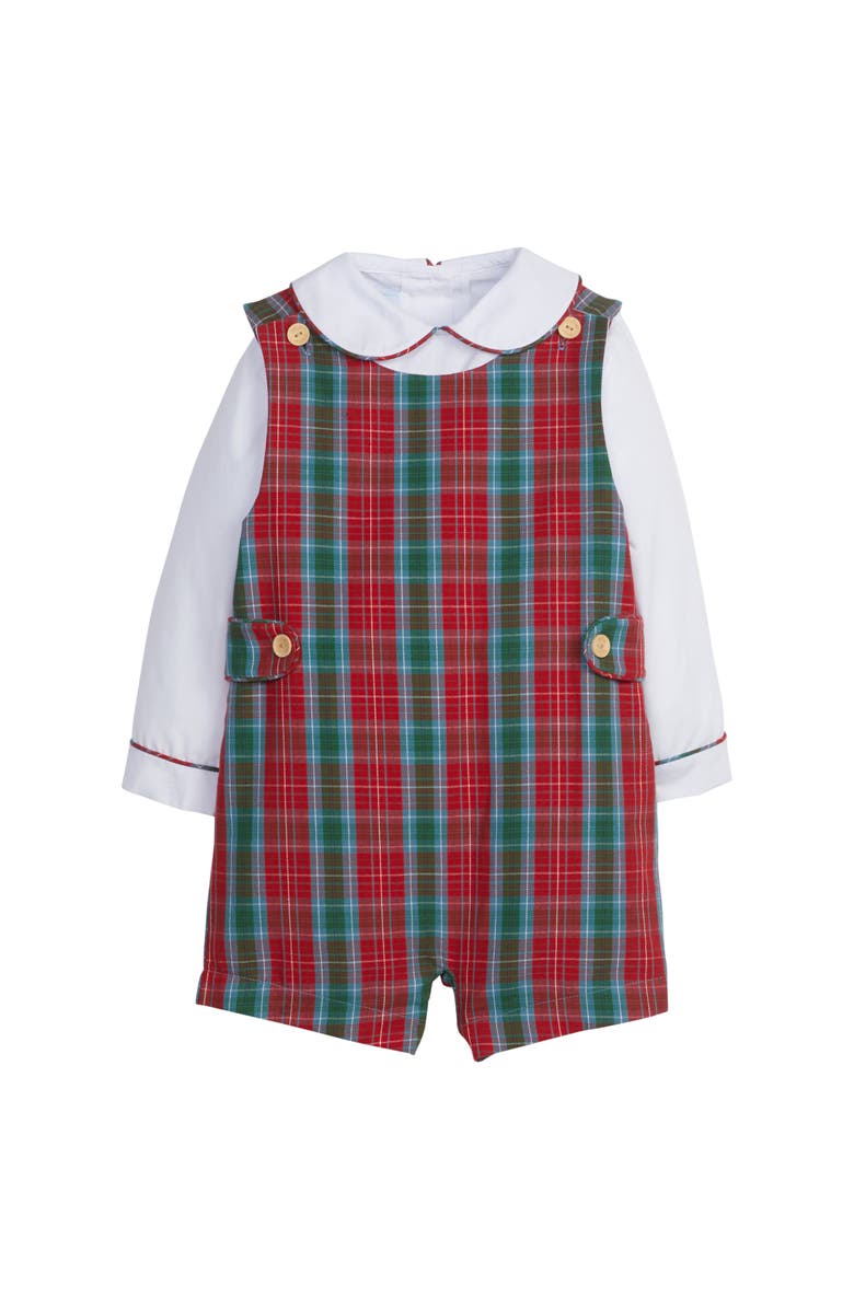 Little English Kids' Vintage Button Tab John John Set, Main, color, 