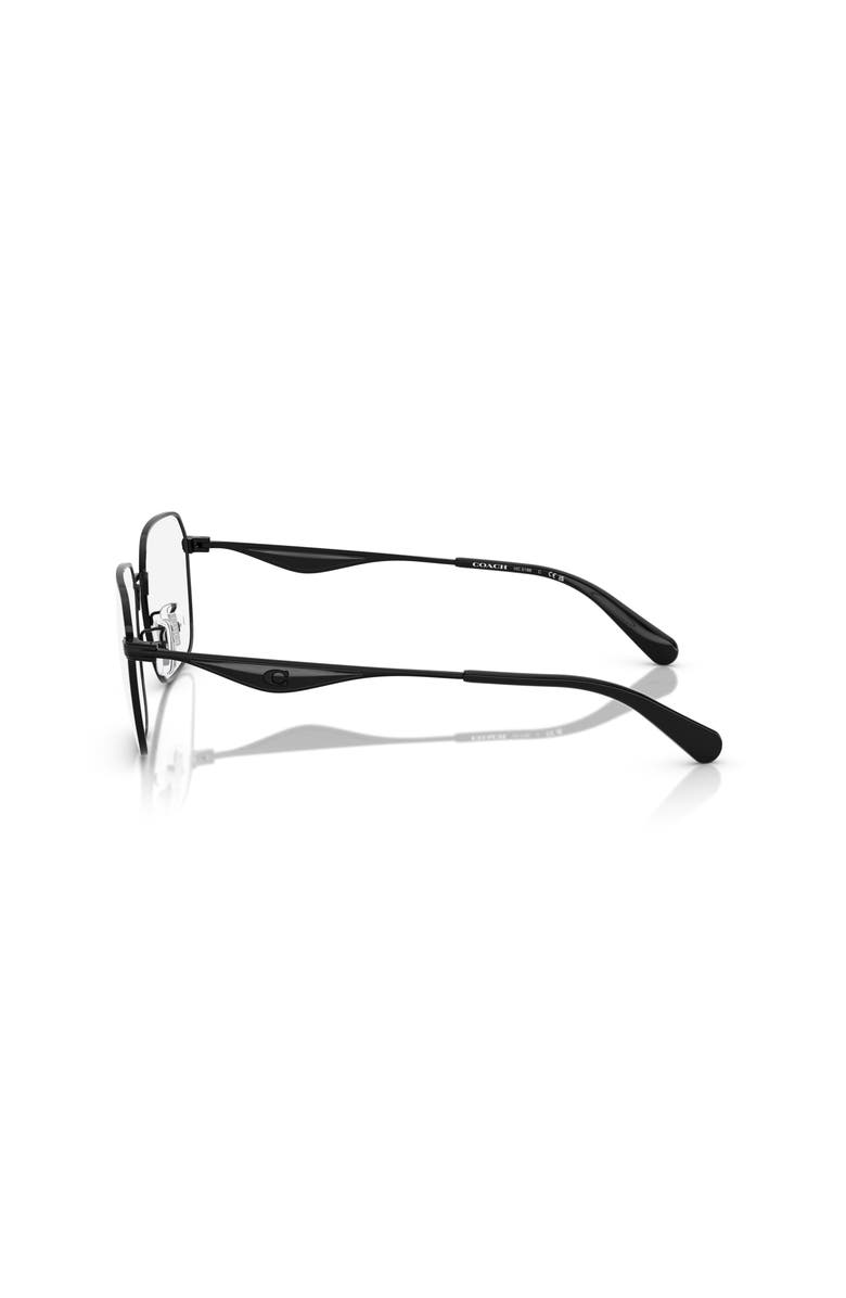 COACH 57mm Irregular optical glasses, Alternate, color, Black