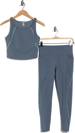 Perfect Piping Tank Top & Leggings Set