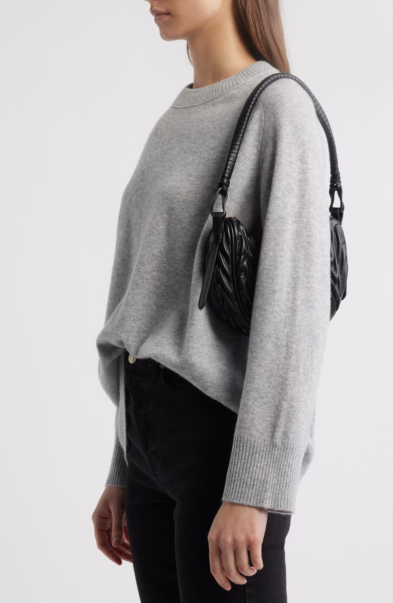 Sam Edelman Ari Quilted Leather Crescent Shoulder Bag, Alternate, color,