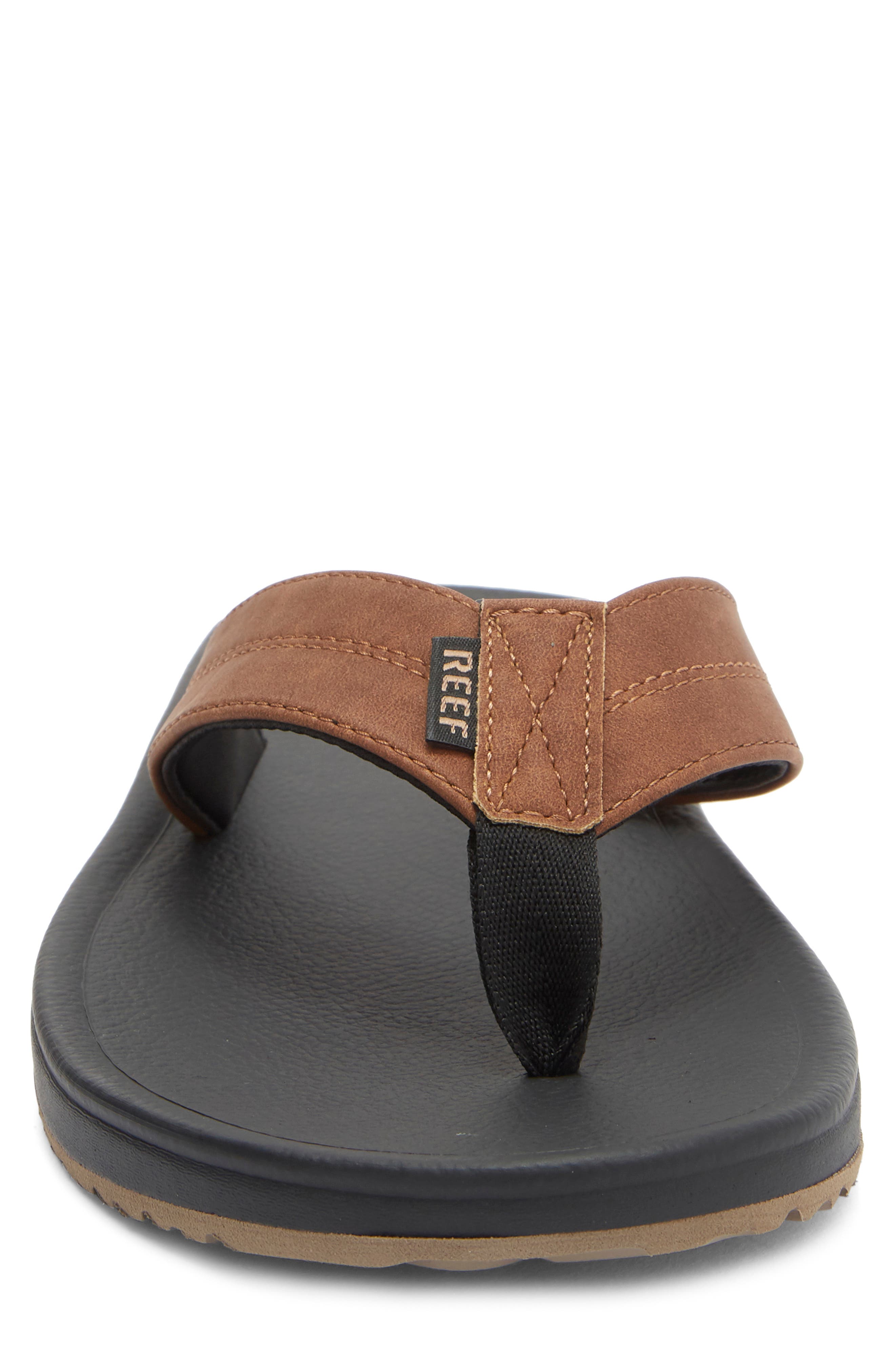 Reef Journeyer Flip Flop Sandal, Alternate, color, Black/ Brown