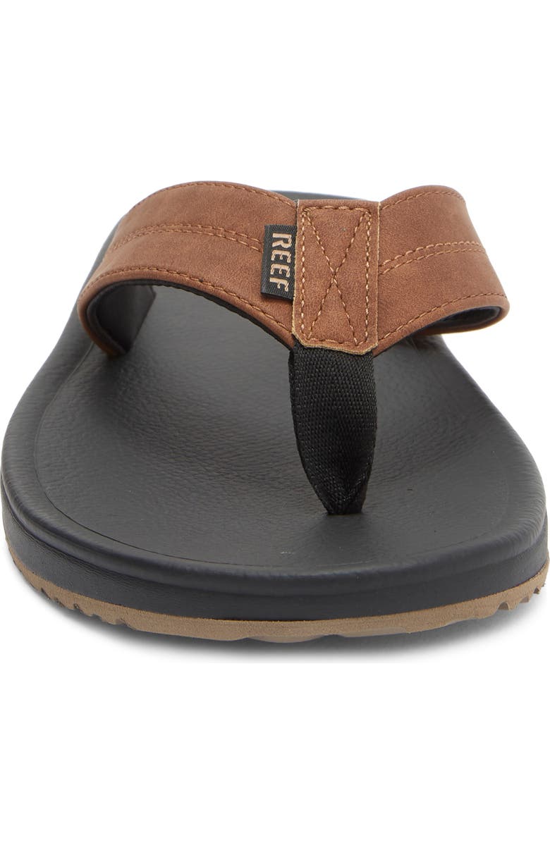 Reef Journeyer Flip Flop Sandal, Alternate, color, Black/ Brown