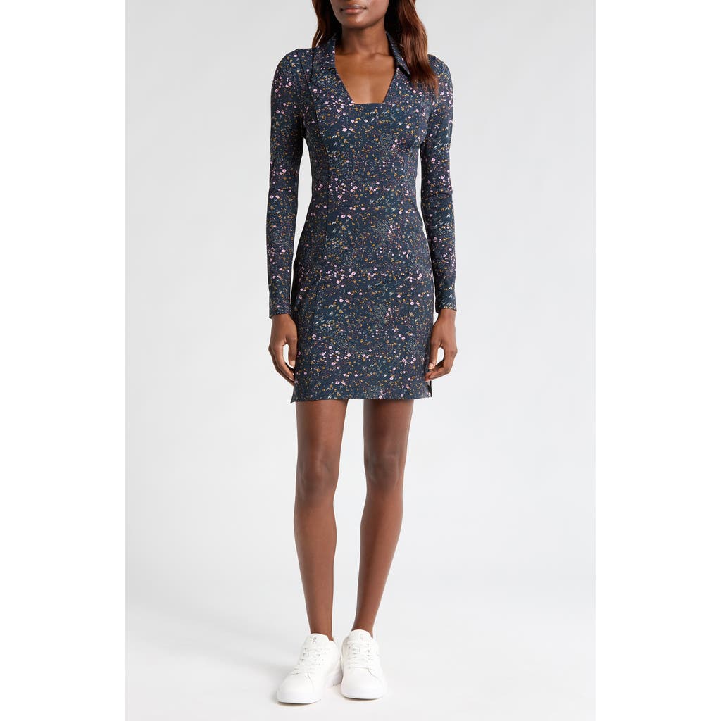 Travismathew Where It Counts Long Sleeve Minidress In Gray