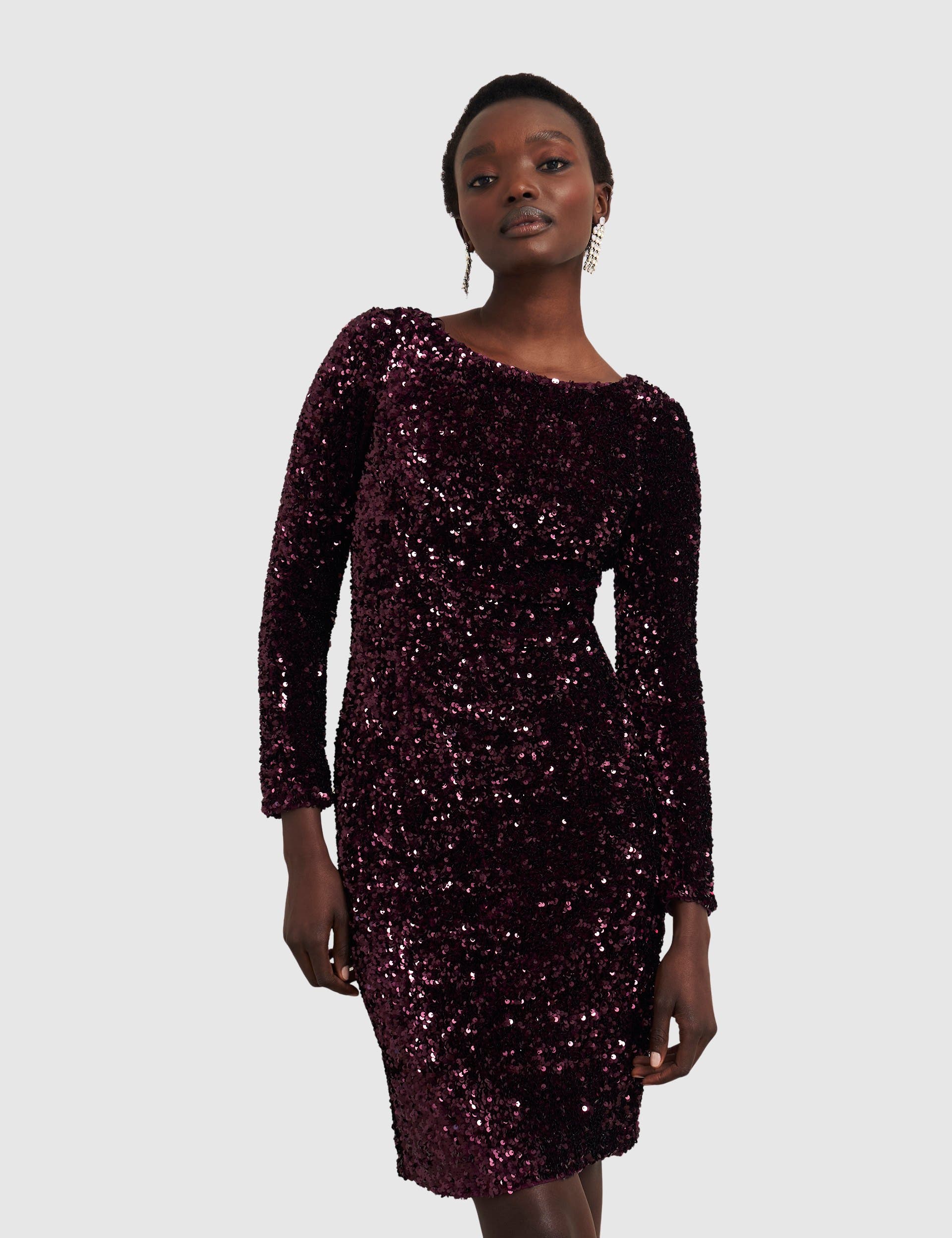 HOBBS LONDON Sawyer Sequin Dress (Women) | Nordstrom