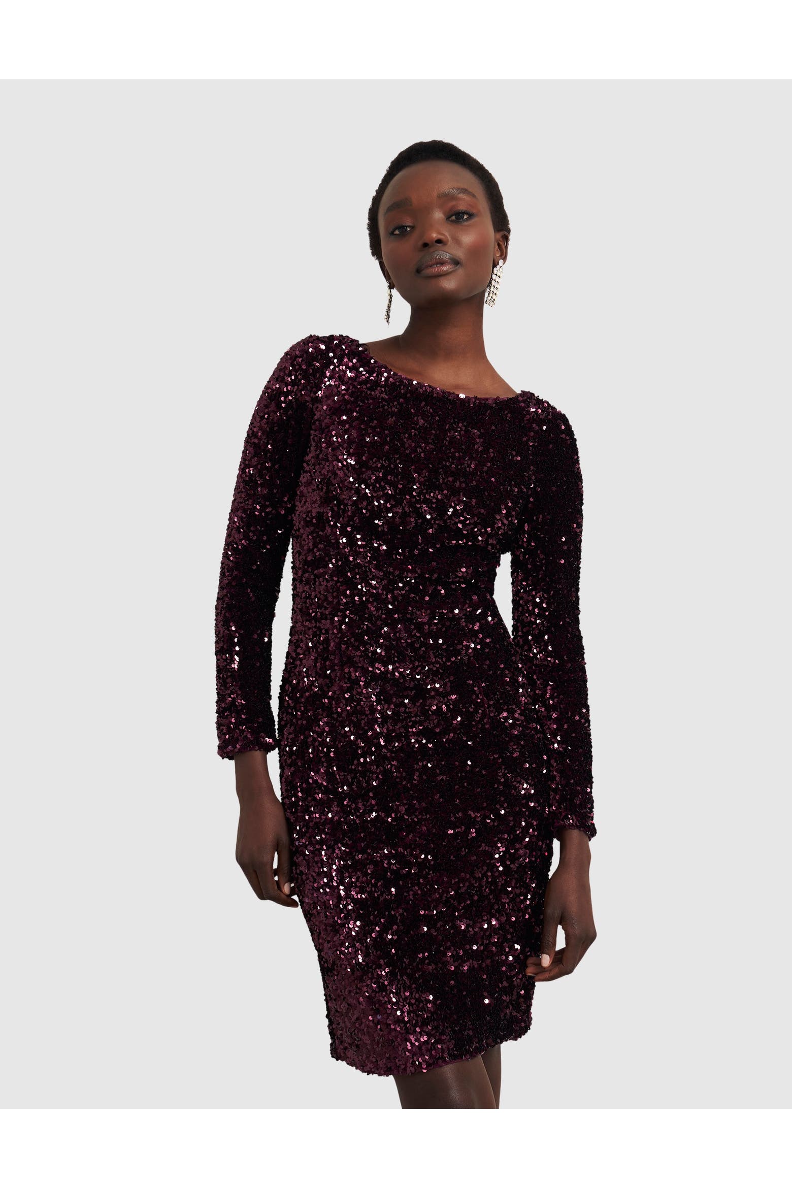 Figure Dress Code HOBBS LONDON Sawyer Sequin Dress (Women) | Nordstrom