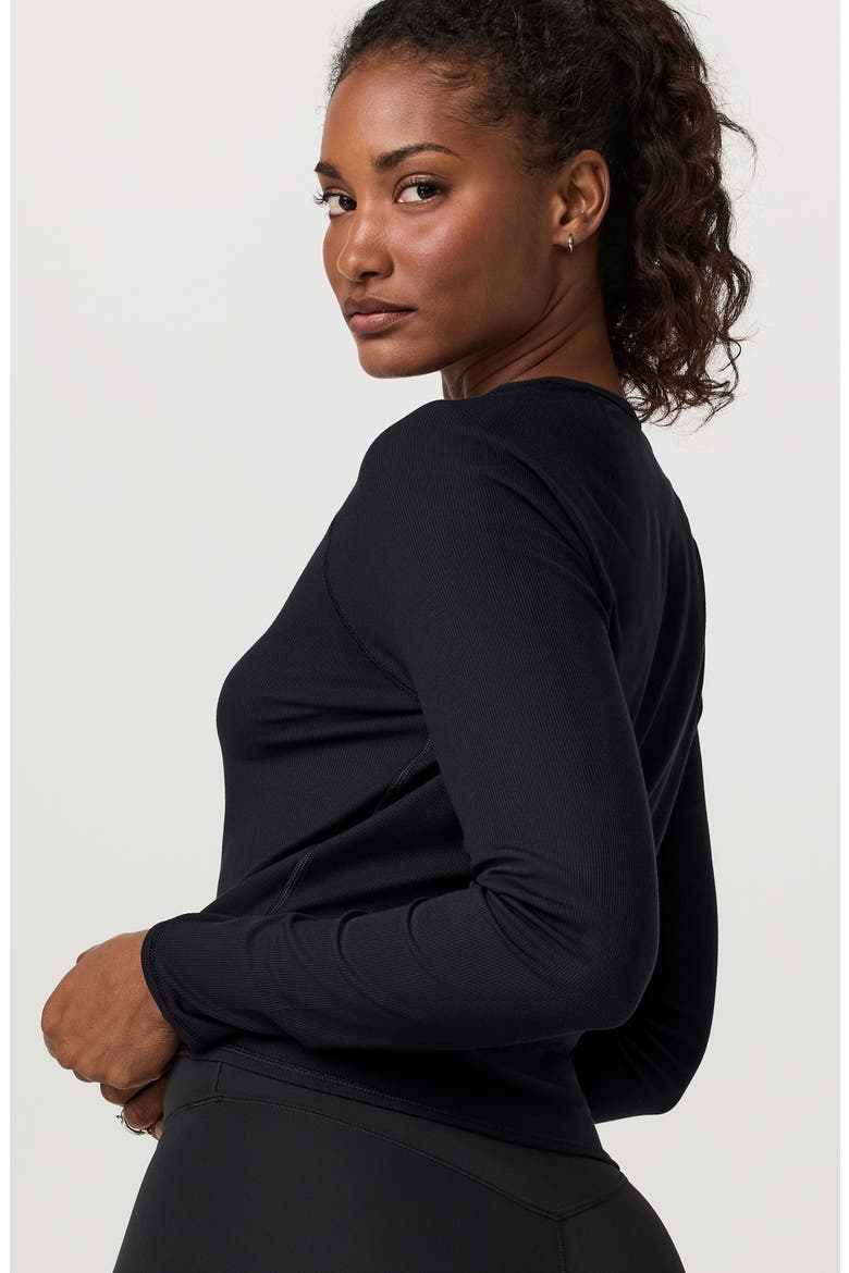 Pose Long Sleeve T-Shirt, Alternate, color, BLACK