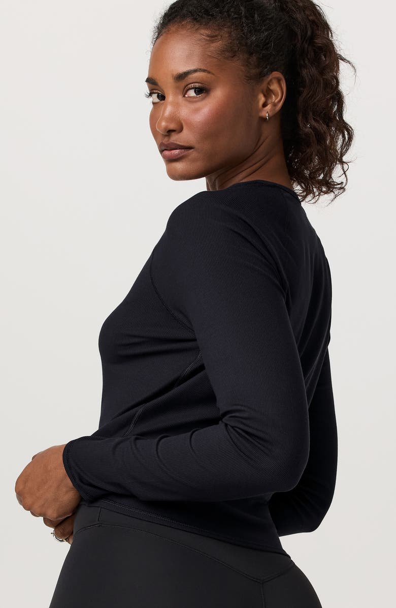 Vuori Pose Long Sleeve T-Shirt, Alternate, color, Black