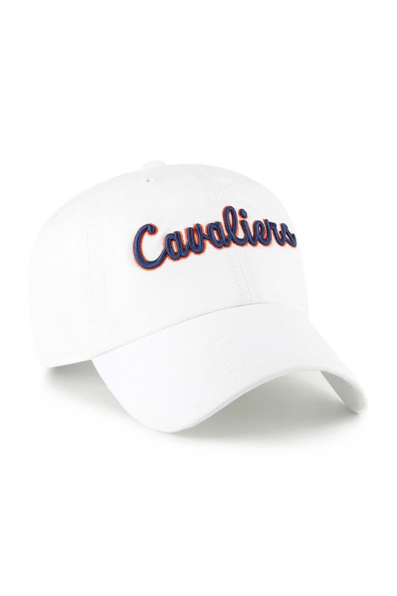 Men's '47 White Virginia Cavaliers Vault Clean Up Adjustable Hat, Alternate, color, White