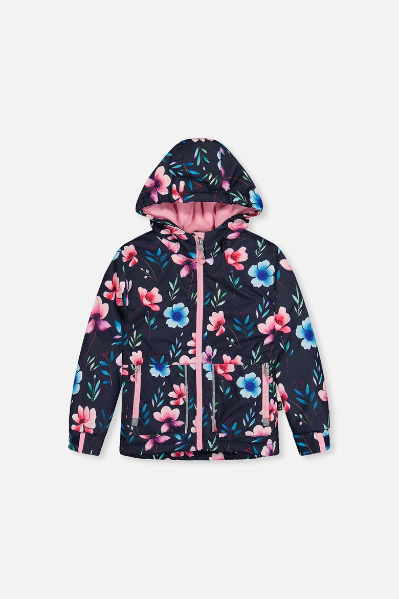 Chill Floral Jacket & Foot Strap Pants Two Piece Snowsuit, Alternate, color, Blue Floral Print