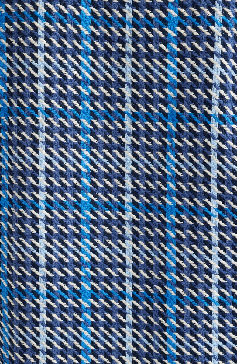 Wax London Whiting Houndstooth Check Overshirt, Alternate, color, Navy / Blue