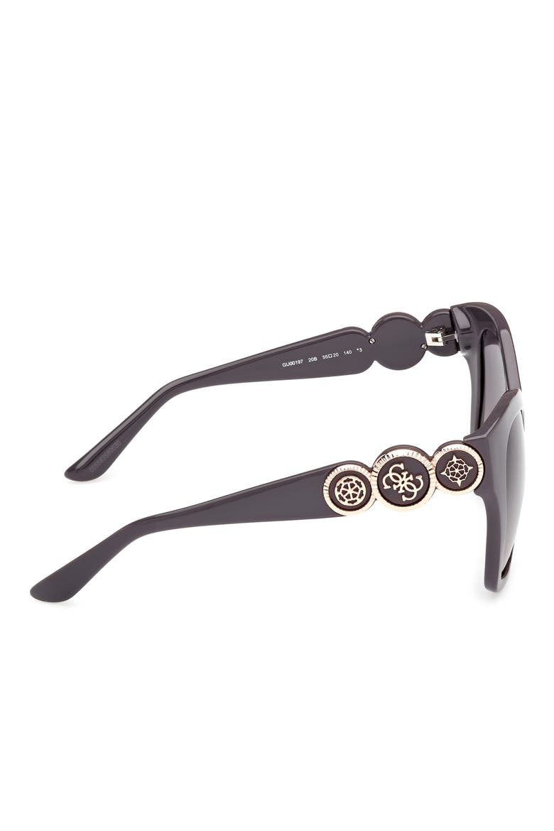 Butterfly Sunglasses, Alternate, color, GREY/ GRADIENT SMOKE