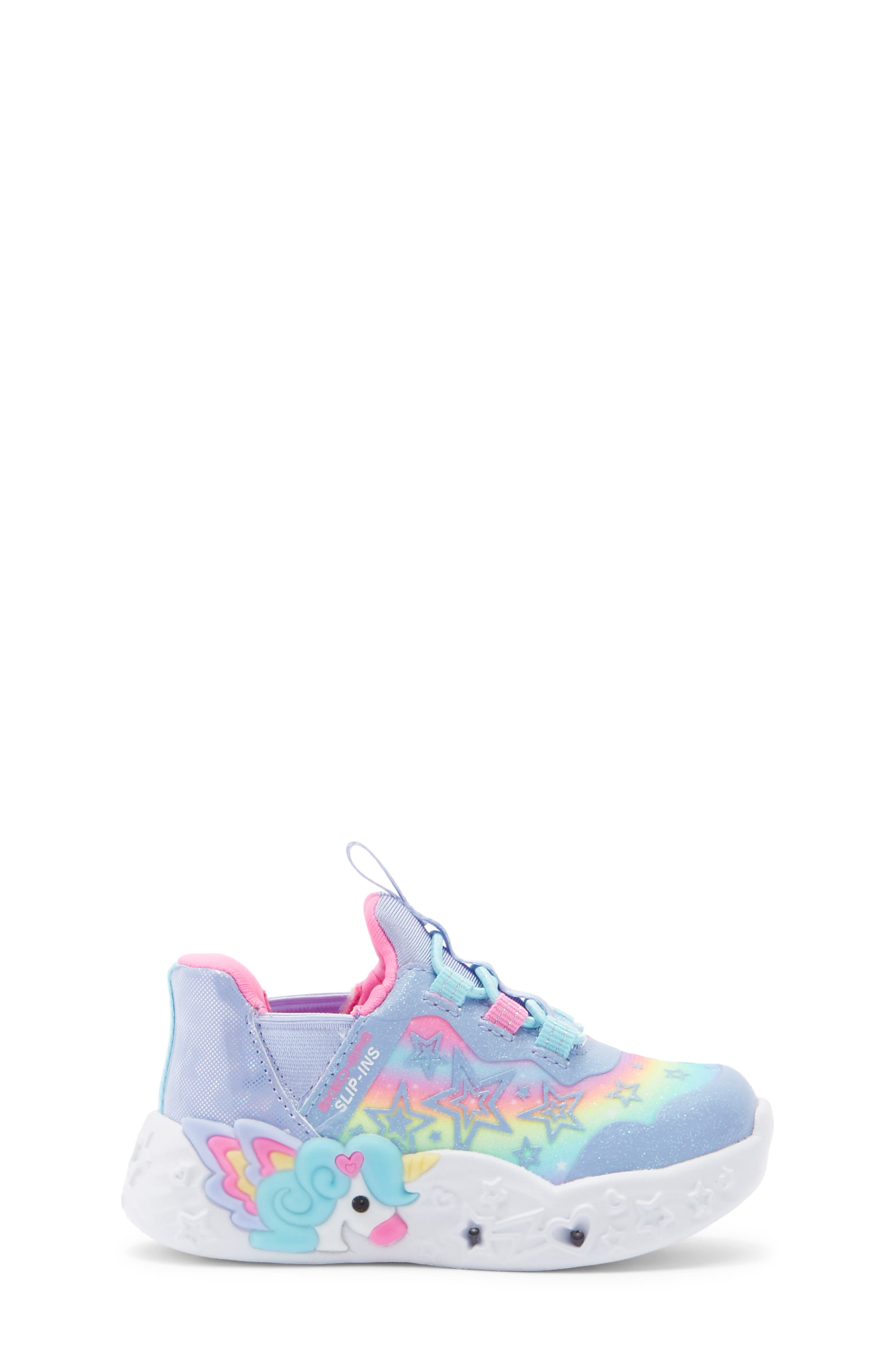 Kids' Charmer Lil' Starlite Light Up Sneaker, Alternate, color, BLUE MULTI