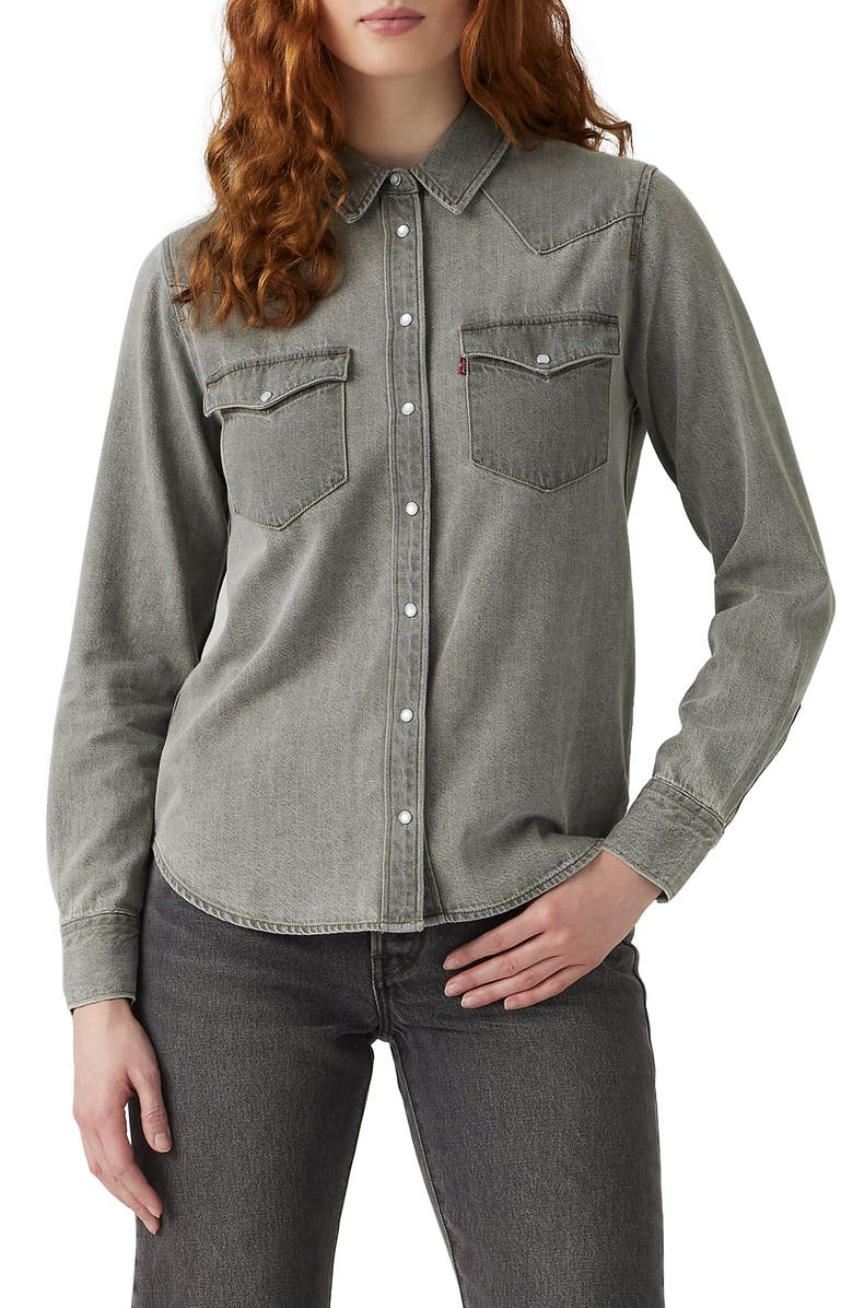 Levi's The Ultimate Western Snap-Up Shirt, Main, color, Last Laugh