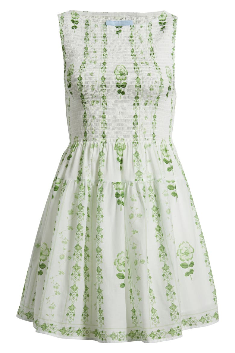 The Cosima Nap® Minidress, Alternate, color, ARCADIA BORDER WHITE/GREEN