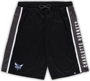 FANATICS Men's Fanatics Branded Black Charlotte Hornets Big & Tall Referee Iconic Mesh Shorts