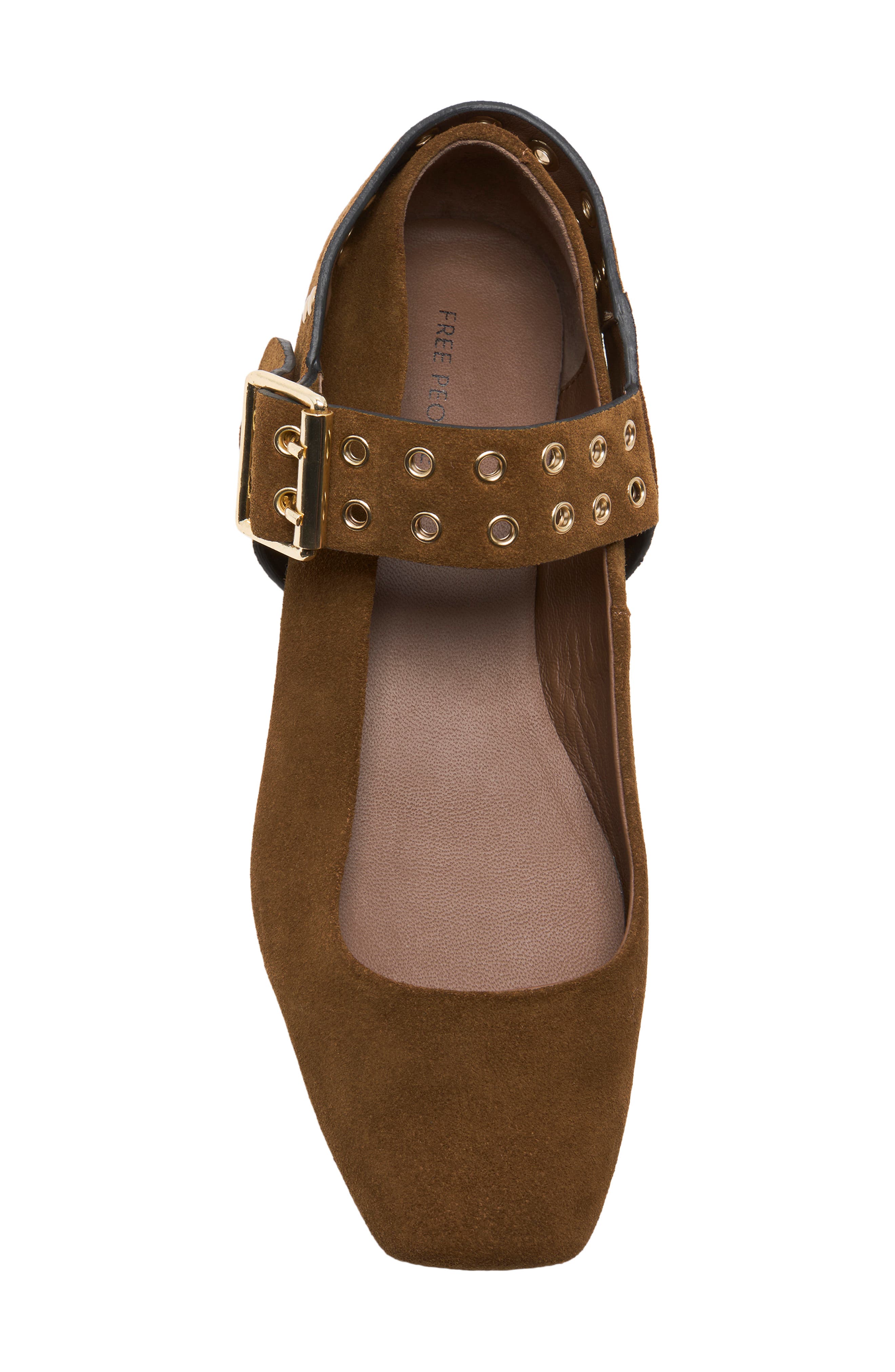 Maggie Mary Jane Flat, Alternate, color, TOFFEE SUEDE