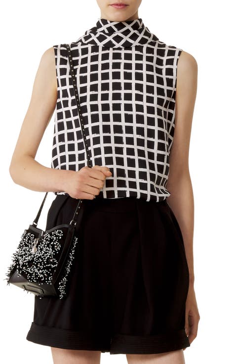 Printed Silk Sleeveless Top