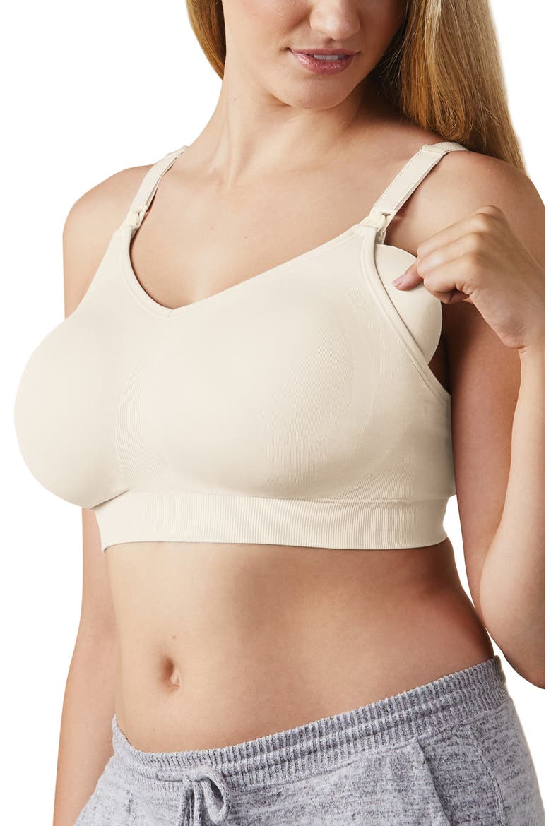 Body Silk Seamless Maternity/Nursing Bra, Alternate, color, ANTIQUE WHITE