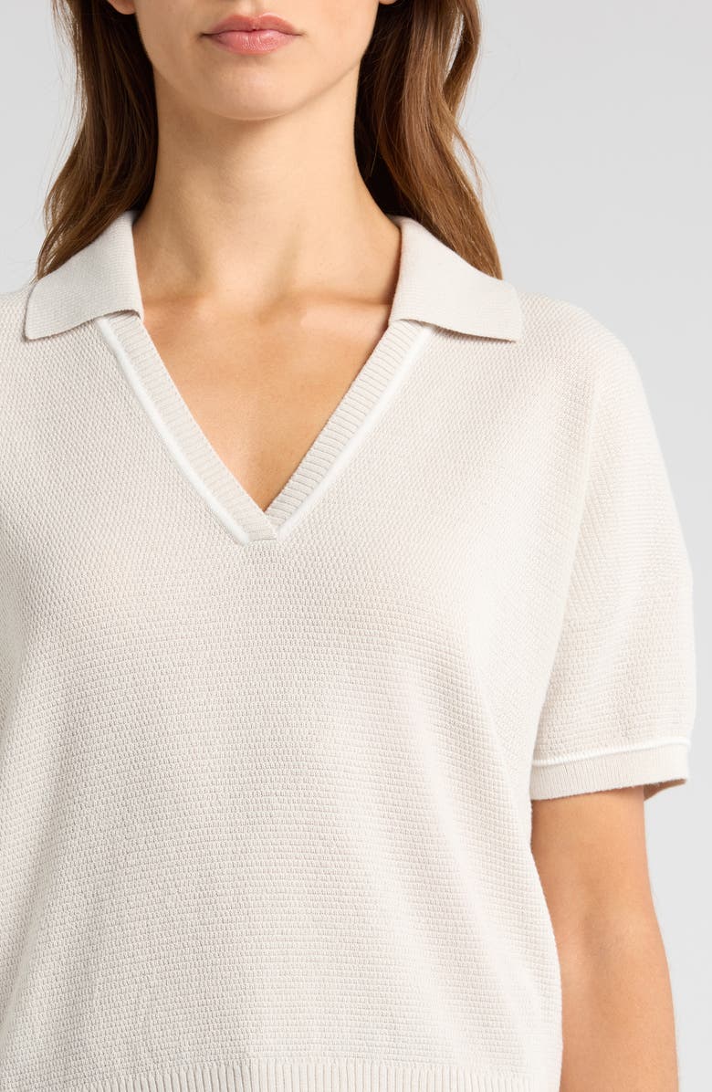 Rhone Birdie Short Sleeve Polo Sweater, Alternate, color, 