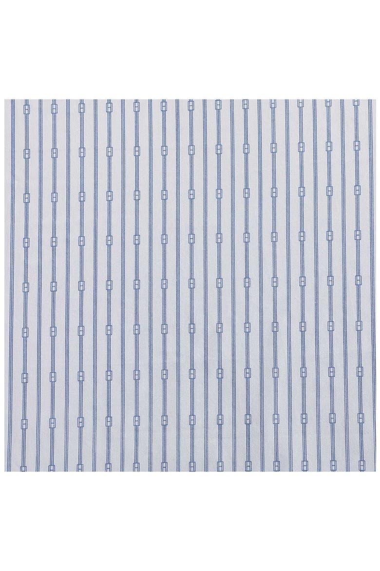 Monogram Stripe Cotton Percale Sheet Set, Alternate, color, LT-PASTEL BLUE
