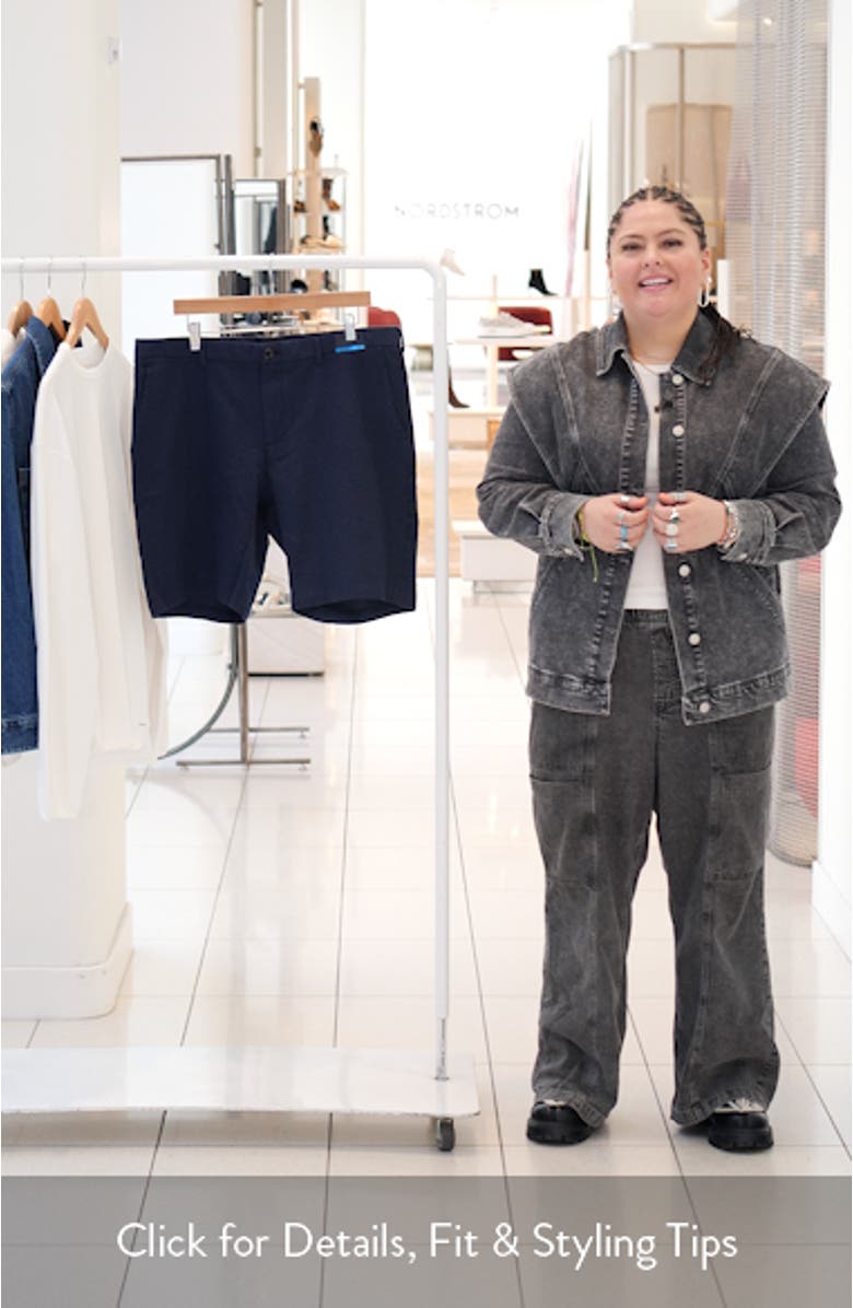 Oasis Stretch Cotton Bermuda Shorts, sales video thumbnail