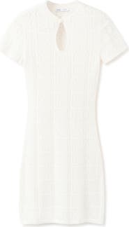 MANGO Open Knit Minidress