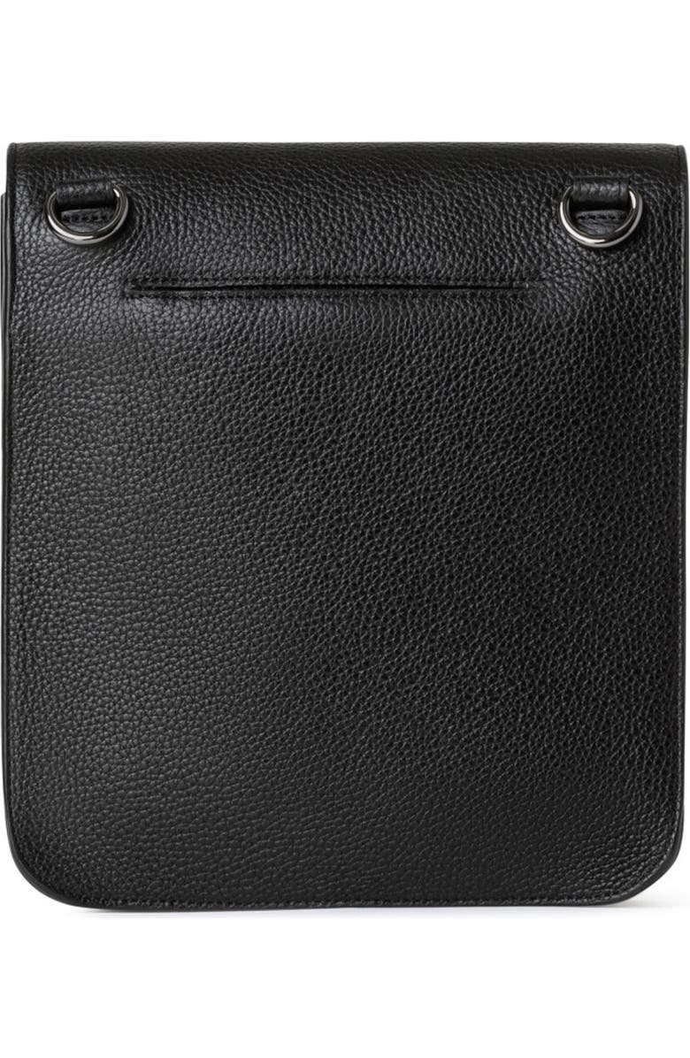 Akris Small Anouk Leather Crossbody Bag, Alternate, color, 009 Black