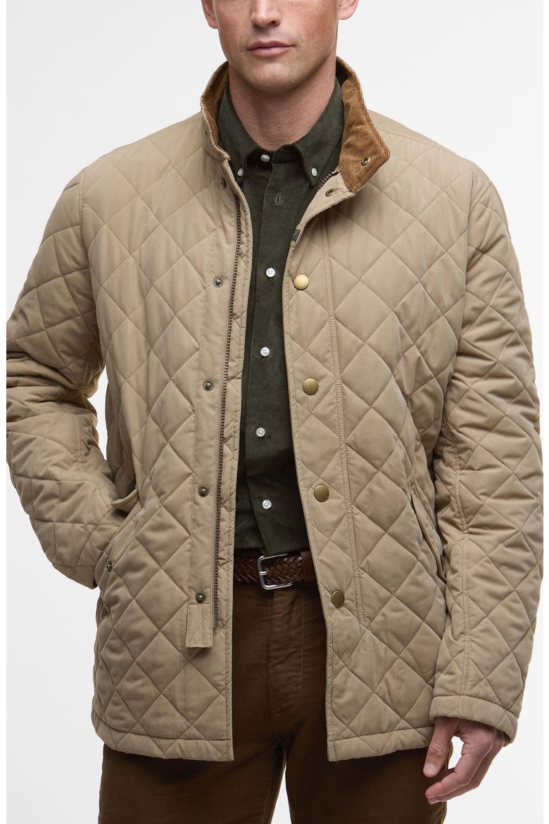 Shoveler Diamond Quilted Jacket, Main, color, MILITARY BROWN