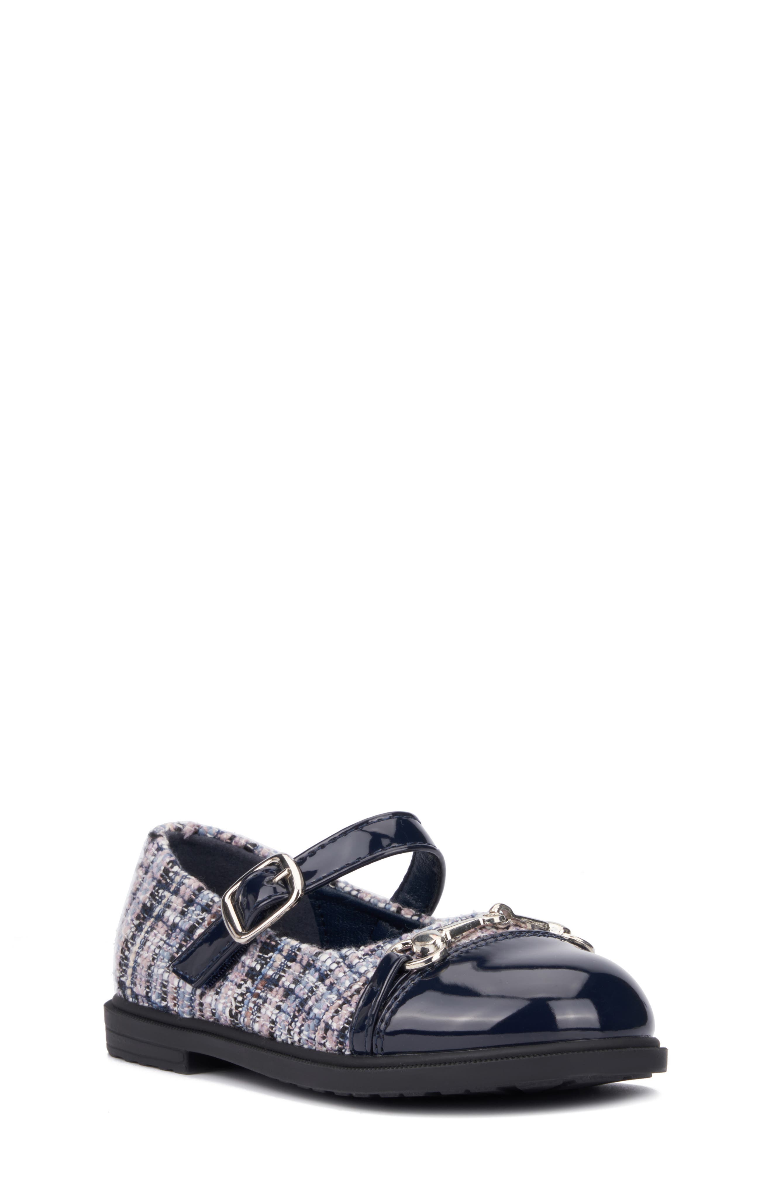 OLIVIA MILLER Kids' Cap Toe Mary Jane Flat