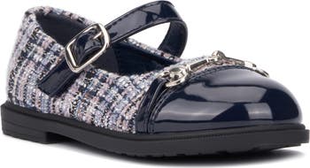 Kids' Cap Toe Mary Jane Flat