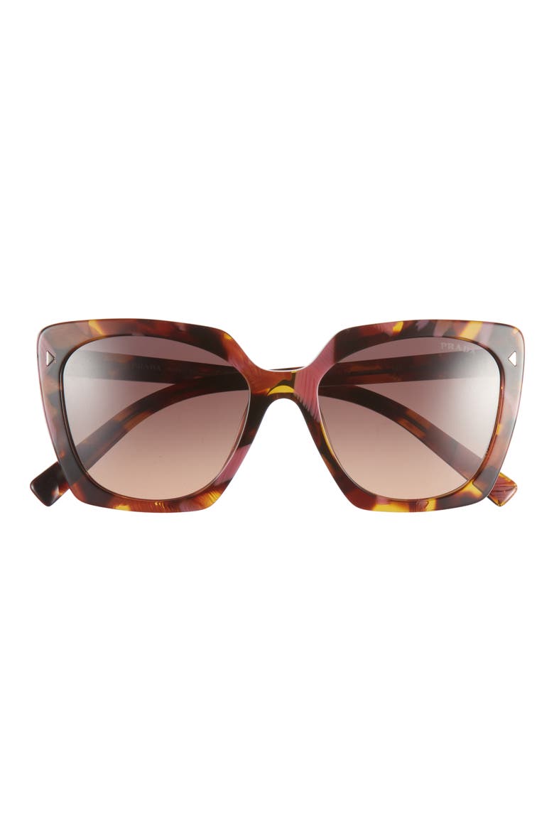 52mm Square Sunglasses, Main, color, GREY TORT