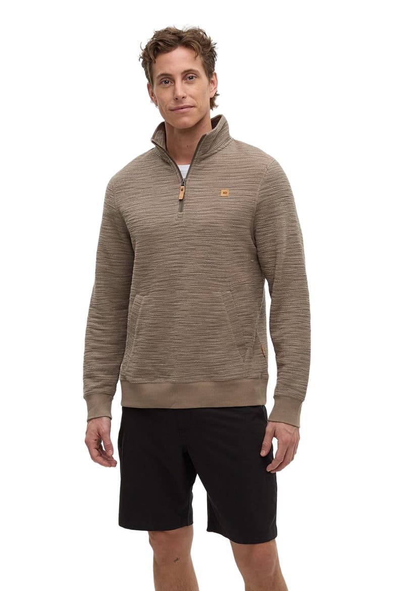 Powell 1/4 Zip, Alternate, color, Clay Flash Stripe