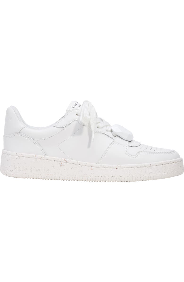 Kate Spade New York bolt sneaker, Alternate, color, Optic White