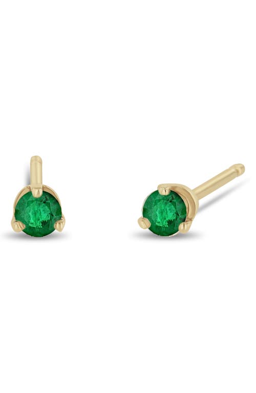 Zoë Chicco 14k Gold Stone Stud Earrings