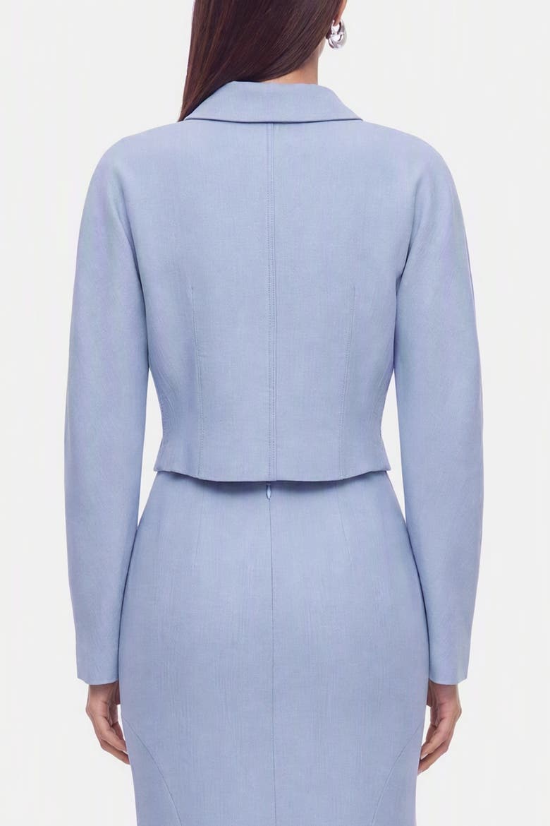 Textured Cotton Blend Jacket, Alternate, color, Blue