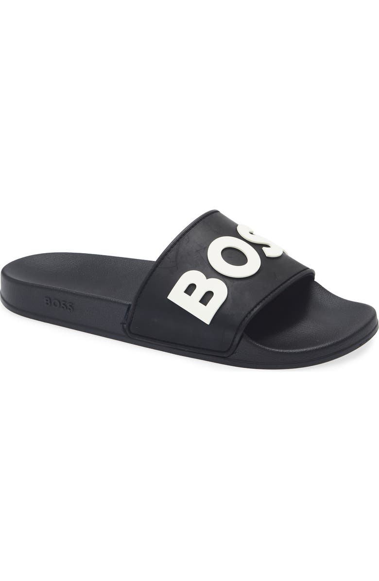 BOSS Kirk Slide Sandal, Main, color, Black
