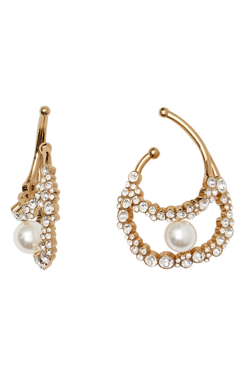 Burberry Imitation Pearl Oyster Ear Cuffs, Alternate, color,