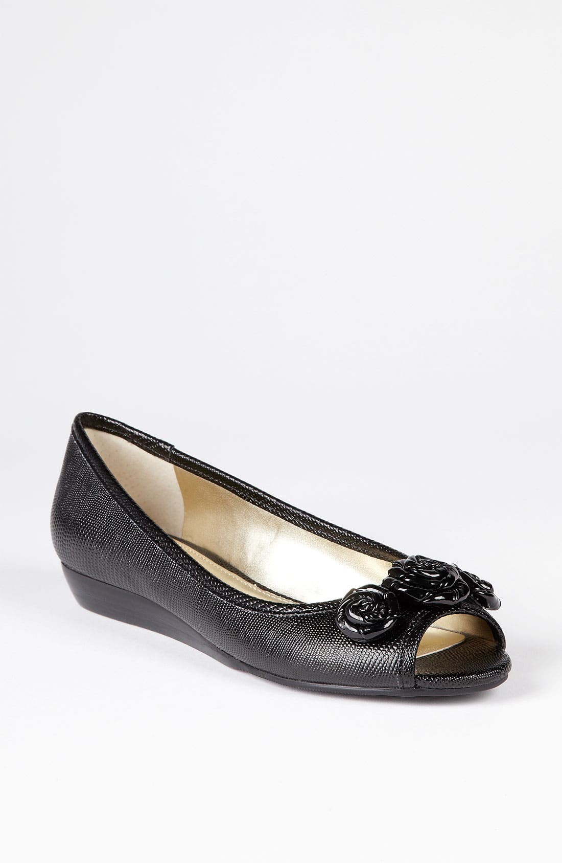'Tina' Flat, Main, color, BLACK
