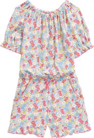 Mini Boden Kids' Floral Print Romper