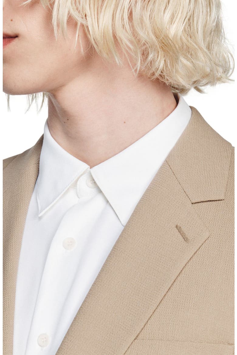 Wool suit jacket, Alternate, color, BEIGE
